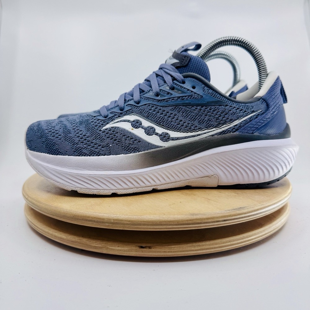 Saucony Echelon 9 Womens 6.5 Gray Running Athletic Sneakers Shoes